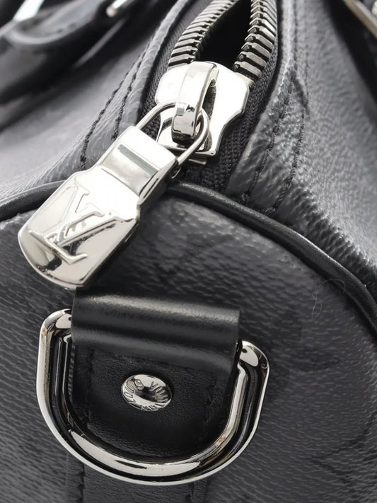 Louis Vuitton Pre-Owned 2021-2025 Monogram Eclipse Keepall Bandouliere 35 satchel