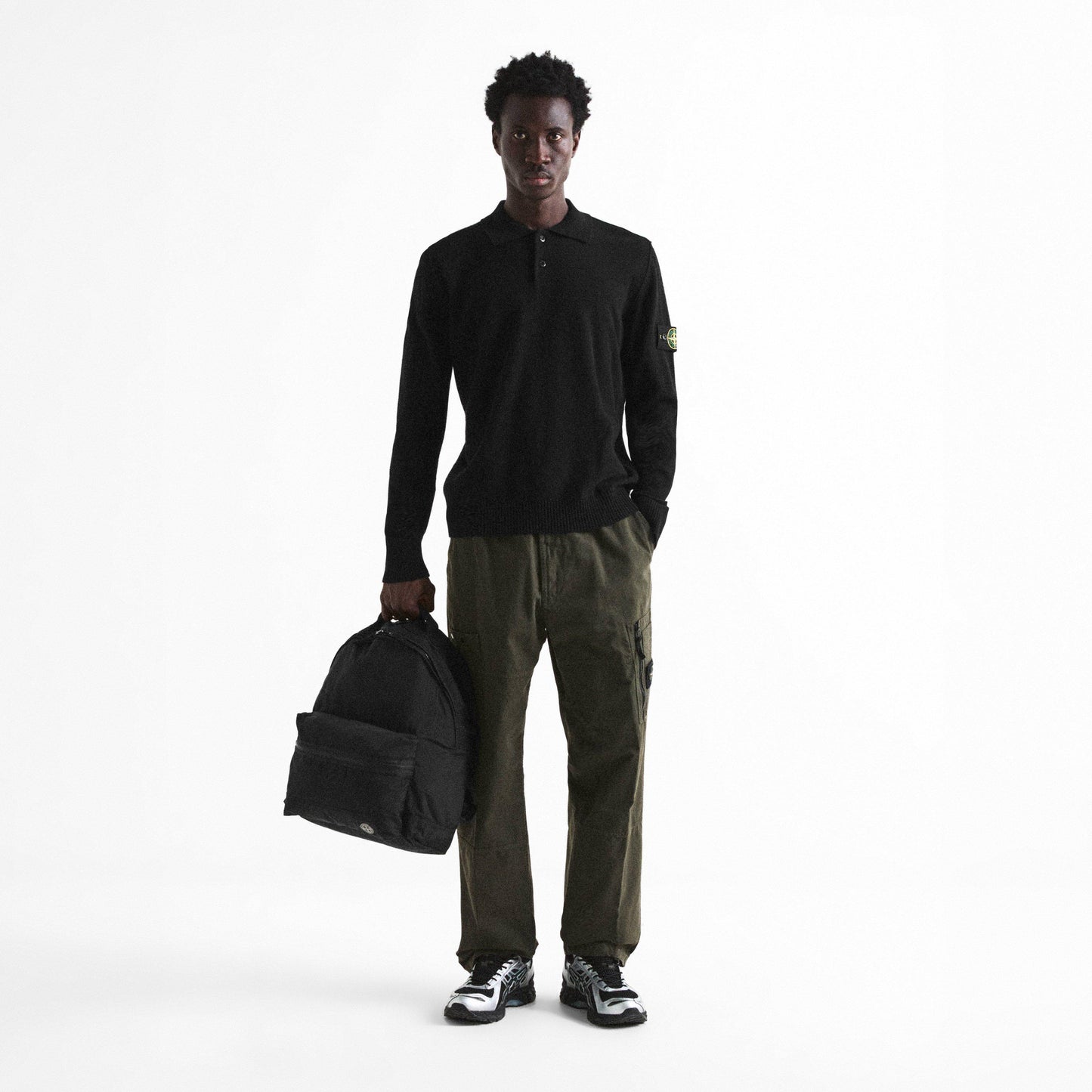 Stone Island Stone Knt LS Polo Sn64