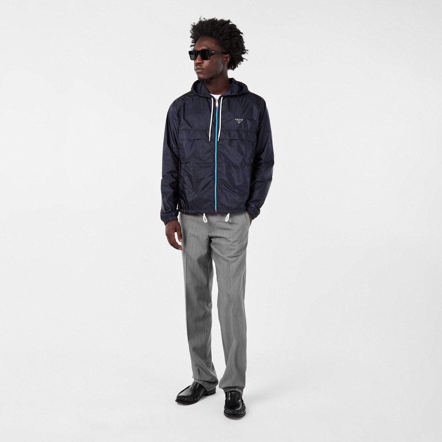 Prada Men's Water Resistant Lightweight Windbreaker
