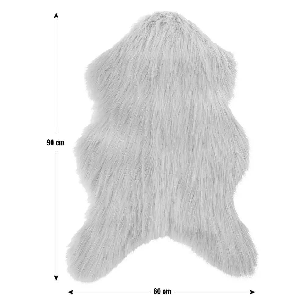 Habitat Sheepskin Faux Fur Blush Shaggy Rug - 60x90cm