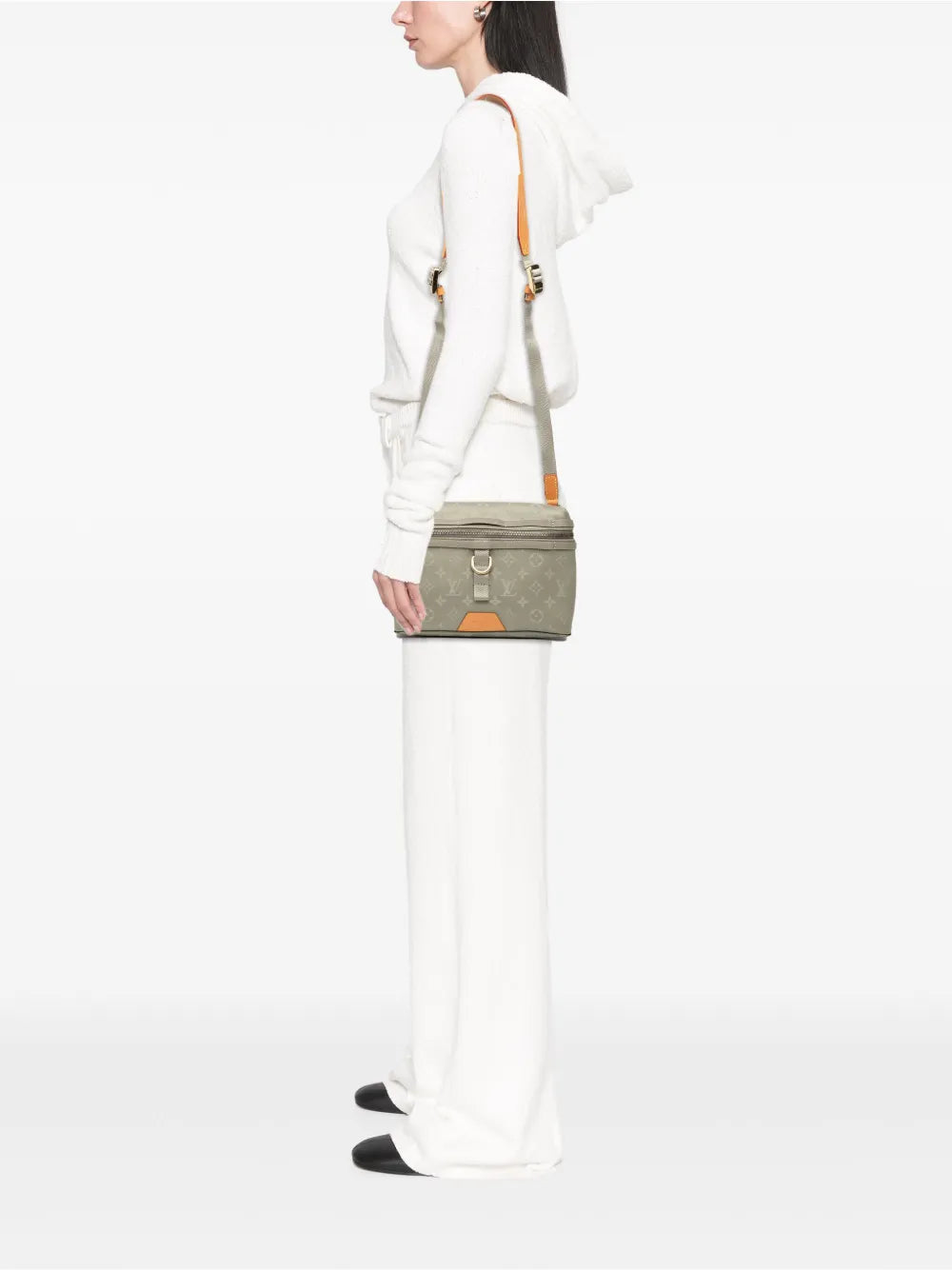 Louis Vuitton Pre-Owned 2021-2025 Monogram Titanium Messenger PM crossbody bag