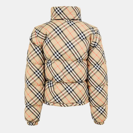 Burberry Women's Check Insulated Short Puffer Jacket
