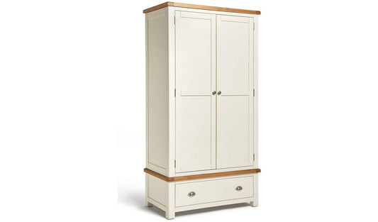 Argos Home Kent 3 Piece 2 Door Wardrobe Set - Cream and Oak