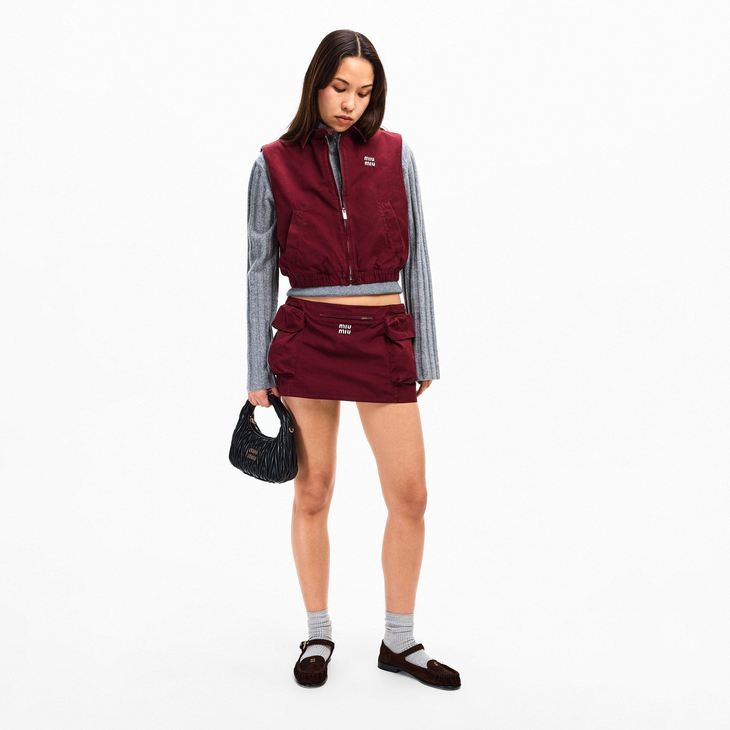 Miu Miu Women's Pocket Mini Skirt