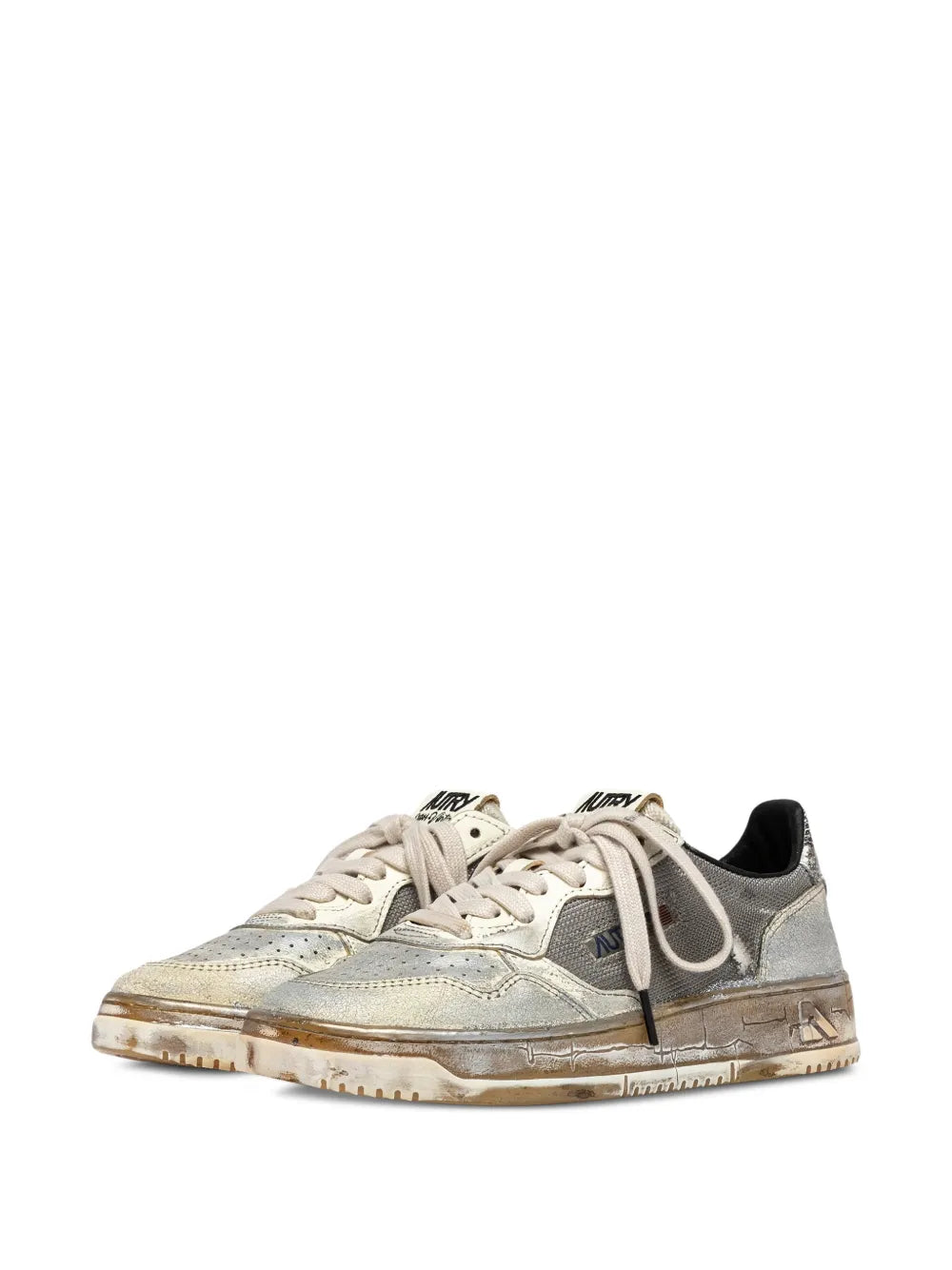 Autry Medalist cracked sneakers