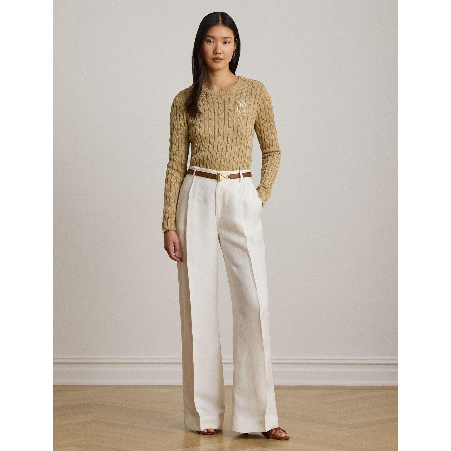 Lauren by Ralph Lauren Women's Cable Knit Jumper