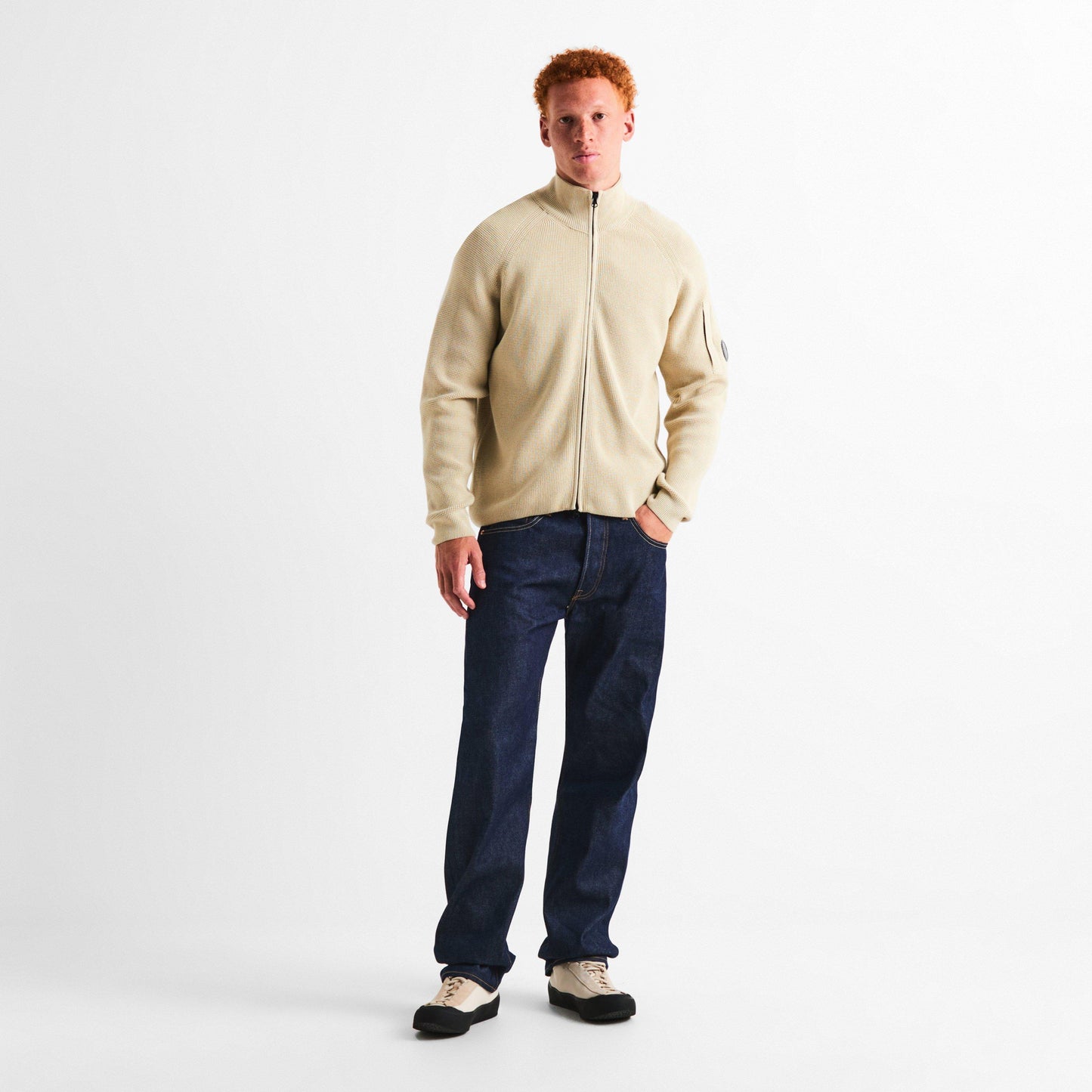 CP Company CP Waffle Zip Thru Sn64