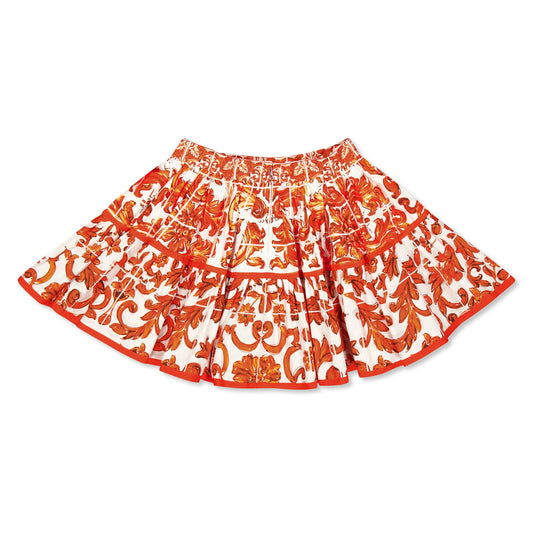 Dolce and Gabbana DG Printed Skirt Jn63