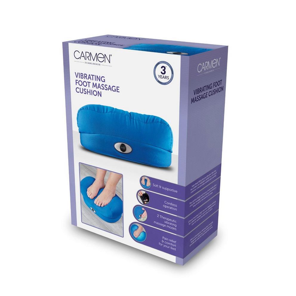Vibrating Foot Massage Cushion Navy Blue