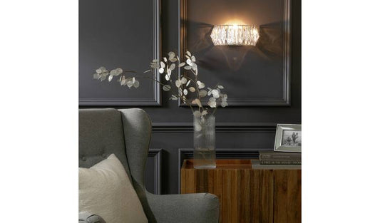 Argos Home Prism Chrome Wall Light - Clear