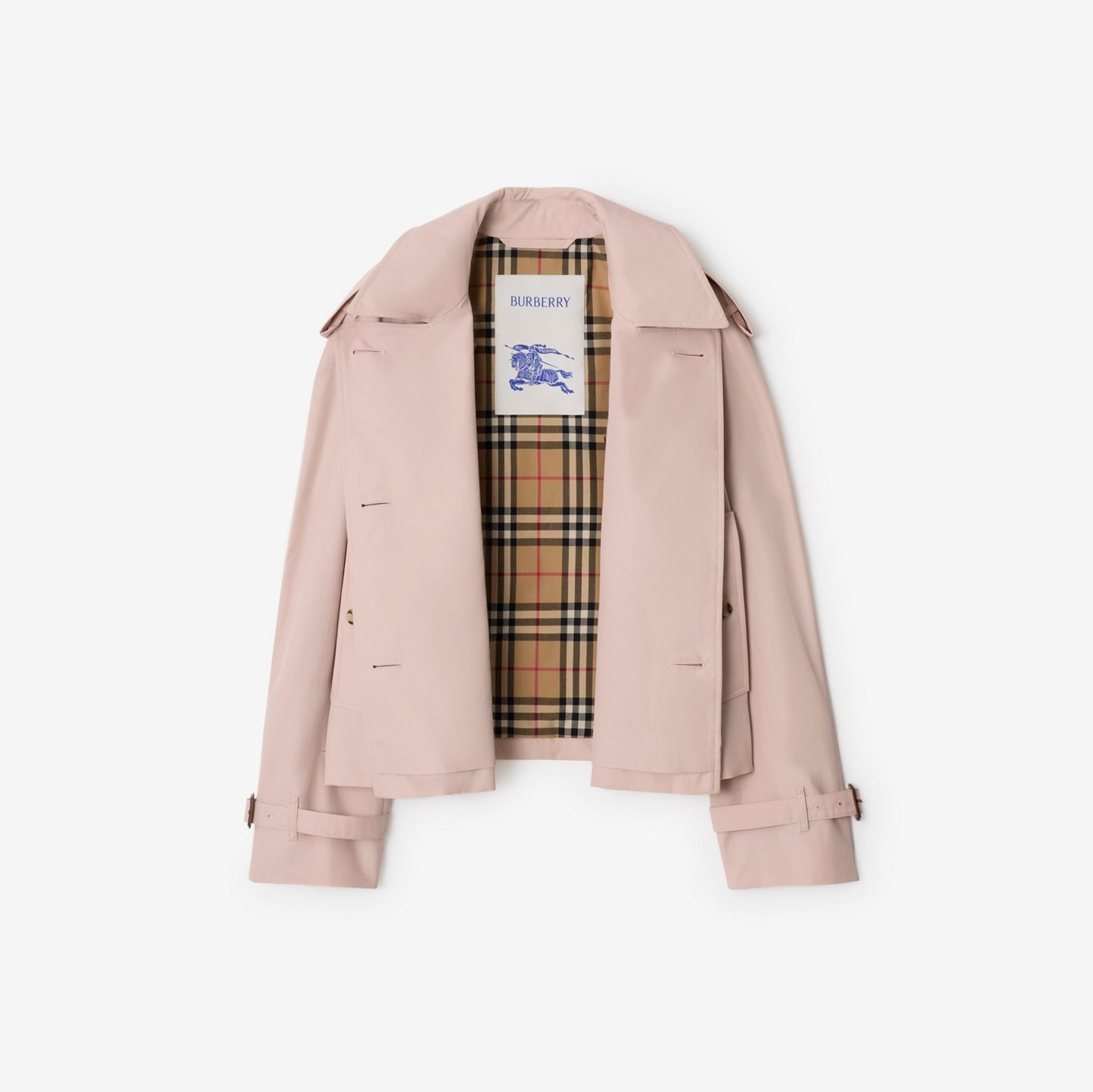 Cropped Tropical Gabardine Mayfair Trench Jacket