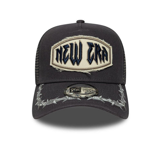 New Era Distressed Patch Adjustable Trucker Cap