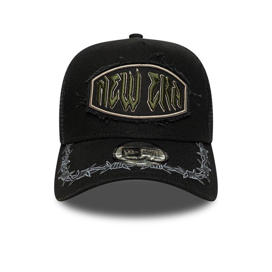 New Era Distressed Patch Adjustable Trucker Cap