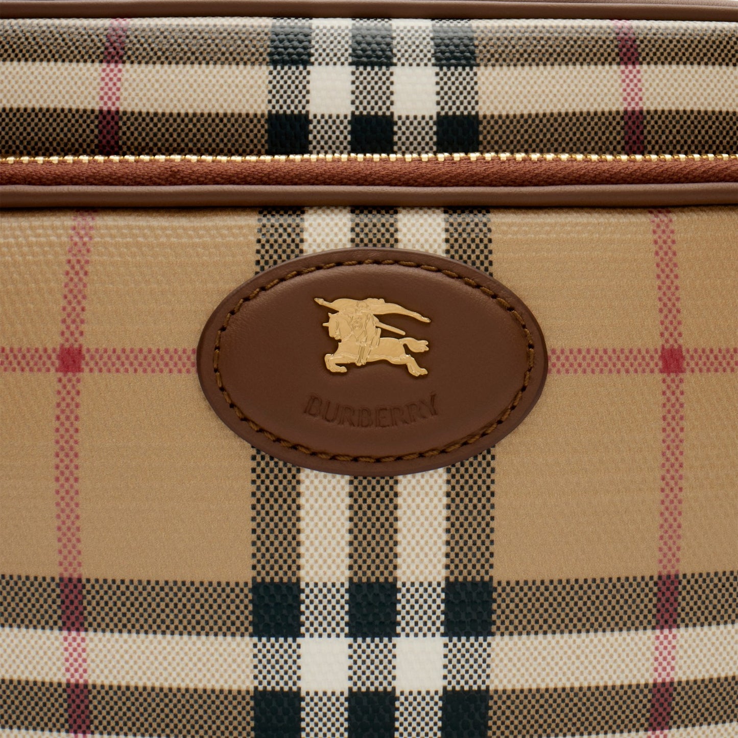 Check Pocket Crossbody Bag
