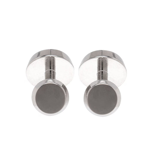 Men's Simony Polished Silver-Tone Cufflinks