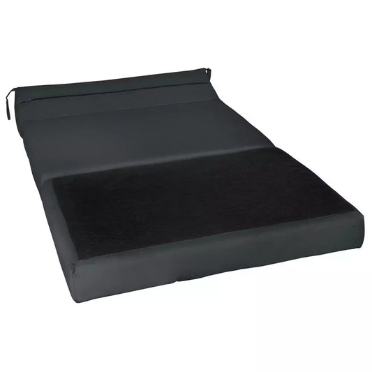 Kaikoo Small Double Fabric Chair Bed - Jet Black