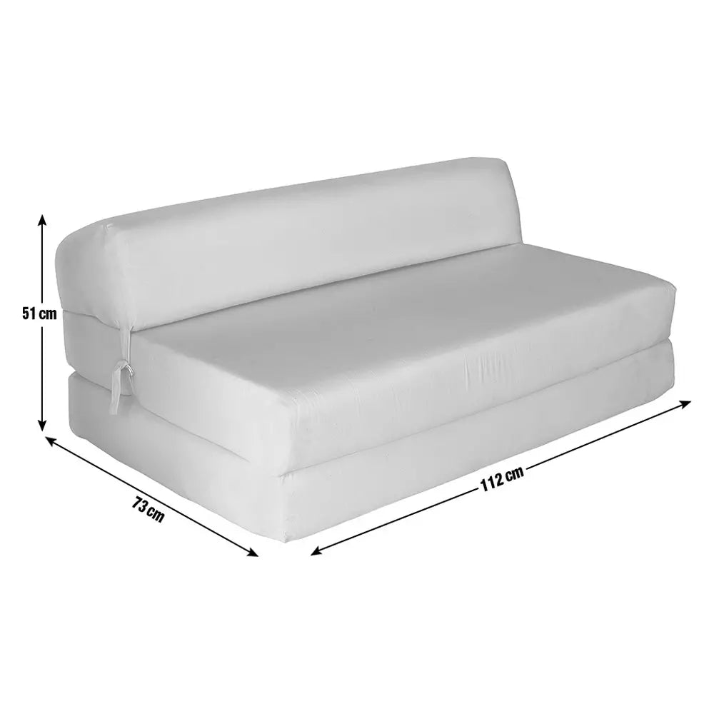 Kaikoo Small Double Fabric Chair Bed - Jet Black