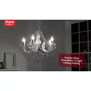 Argos Home Inspire 5 Light Chandelier - Clear