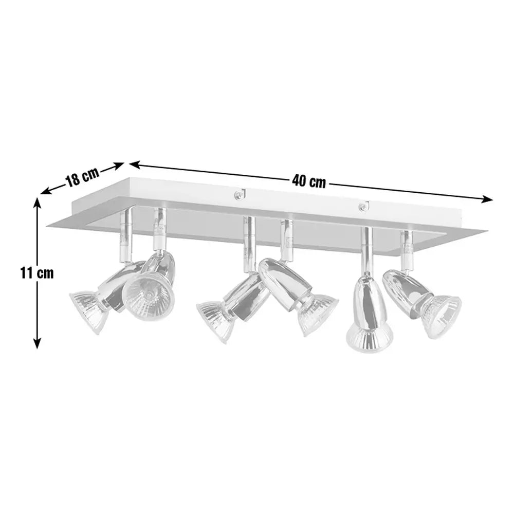 Argos Home Magnum 6 Light Ceiling Plate - Slate Effect