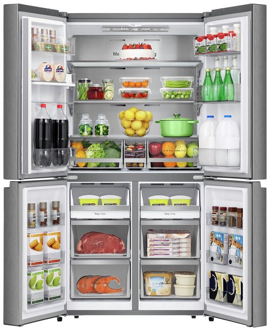 Hisense RQ758N4SWSE American Fridge Freezer-Stainless Steel