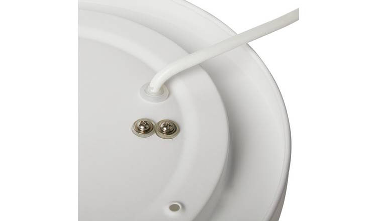 Argos Home Aspley Bathroom Flush to Ceiling Light - White
