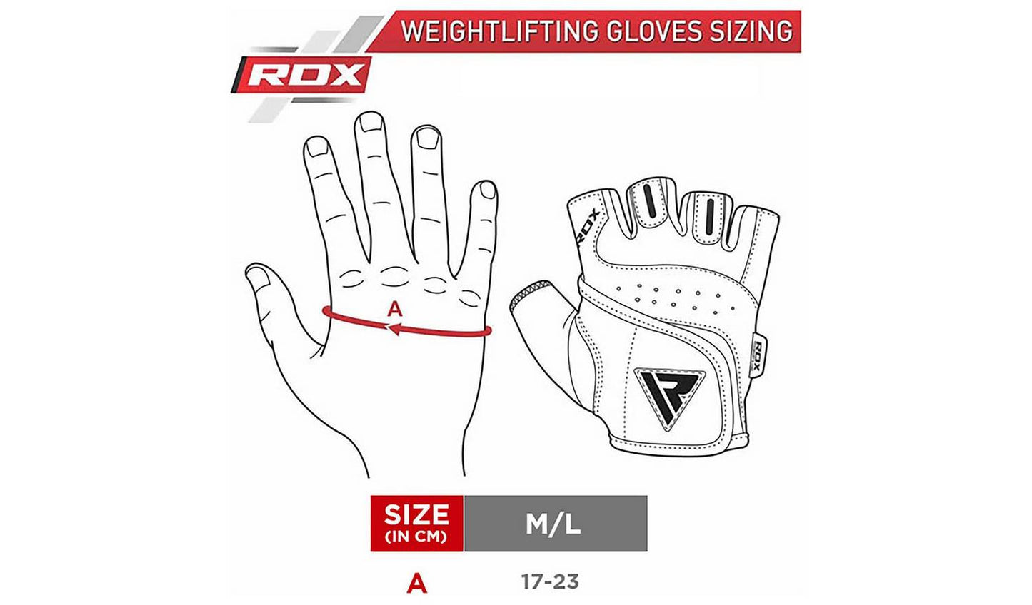 RDX Gel Weightlifting Gloves - Medium/Large