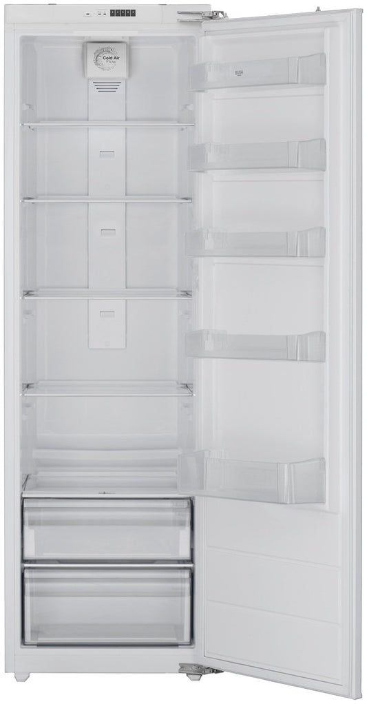 Bush MEBI55177FE Integrated Tall Larder Fridge - White
