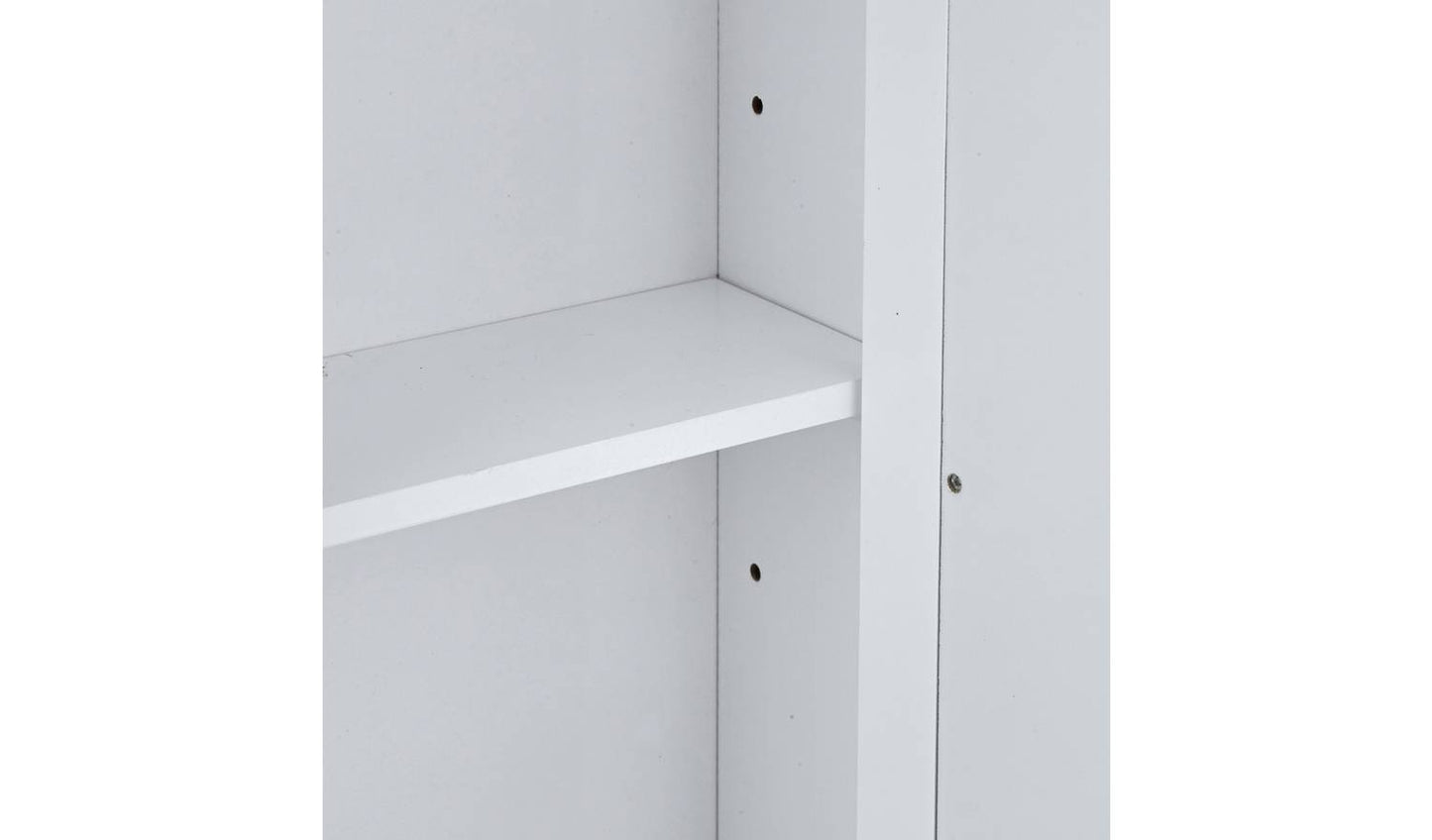 Argos Home Tongue & Groove 3 Door Mirrored Cabinet - White