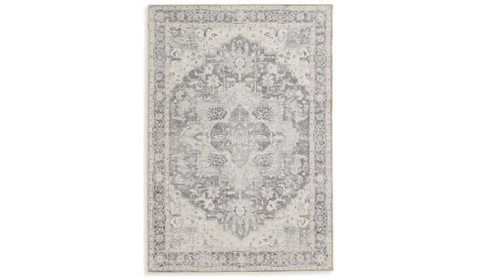 Habitat Vintage Effect Grey Flatweave Runner - 80x150cm