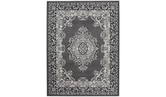 Homemaker Traditional Medallion Rug - 160x230cm - Grey