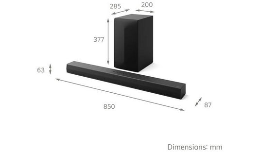 LG US60T 3.1Ch Bluetooth Soundbar With Wireless Sub