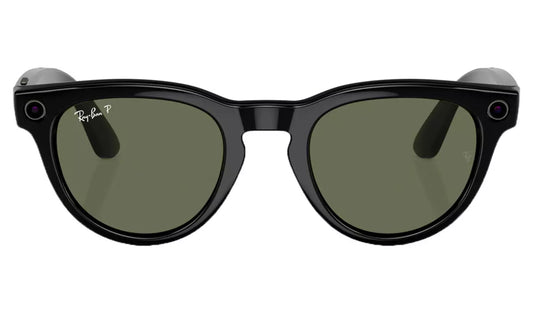 Ray-Ban Meta Headliner - Shiny Black, Polar G15 Green