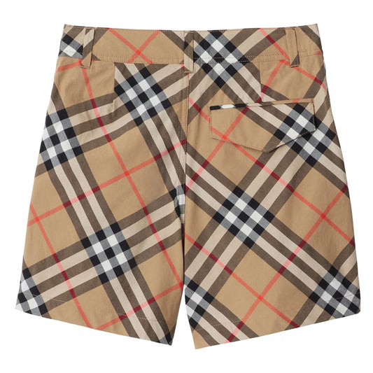 Juniors' Checked Cotton Oscar Shorts