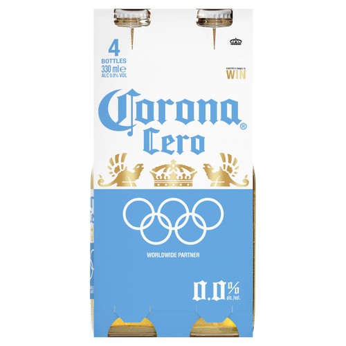 Corona Cero Alcohol-Free Lager Beer Bottles