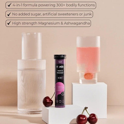 Tonic Health Rest & Recover Effervescent Tablets - Cherry
