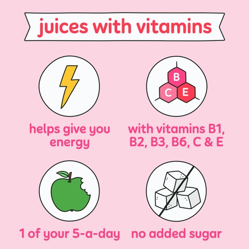 Innocent Plus Berry Set Go Raspberry & Cherry Juice with Vitamins