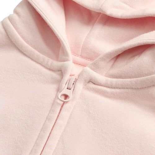 M&S Cotton Rich Zip Hoodie, 4-5 Years, Light Pink