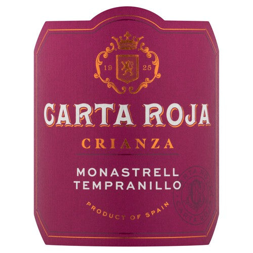 Carta Roja Crianza Monastrell Tempranillo