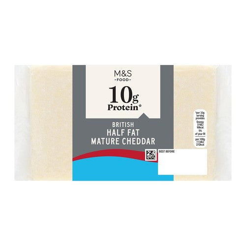 M&S High Protein Half Fat Mature Cheddar