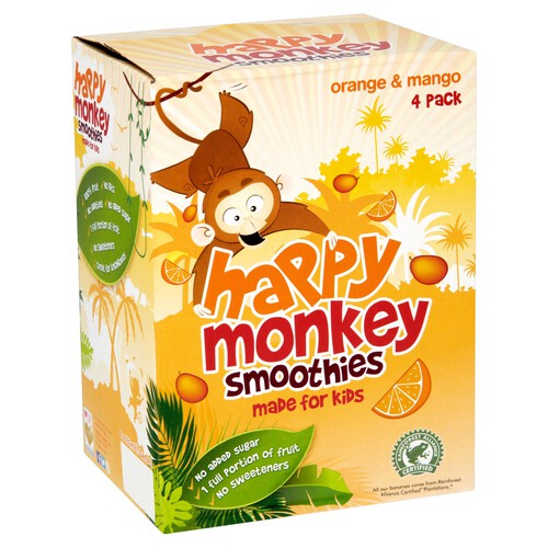 Happy Monkey Orange & Mango Kids Smoothie