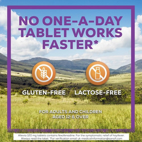 Allevia Hayfever Allergy Relief Tablets Fexofenadine
