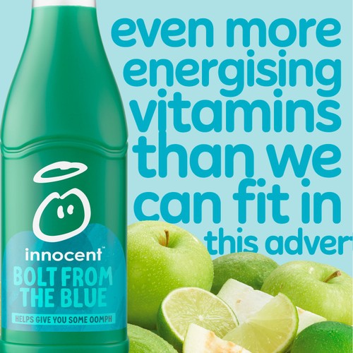 Innocent Plus Blue Bolt, Guava & Lime Juice with Vitamins