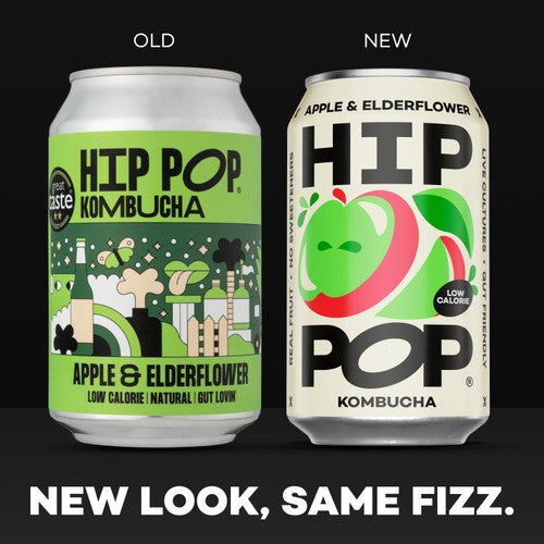 Hip Pop Apple & Elderflower Kombucha
