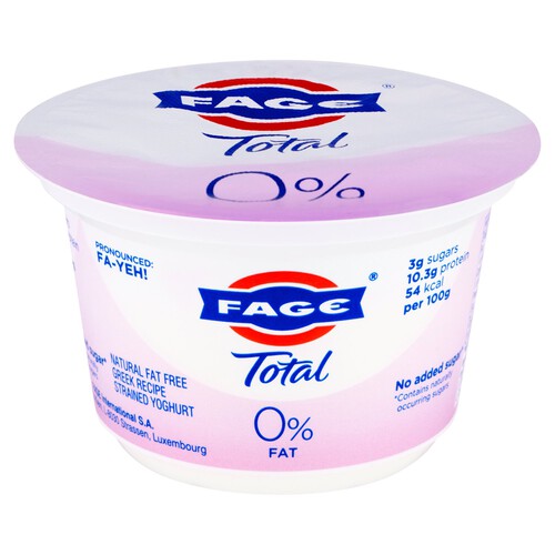 Fage Total 0% Fat Greek Recipe Strained Yoghurt