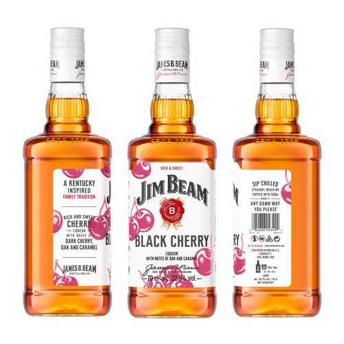 Jim Beam Black Cherry Kentucky Bourbon Whiskey