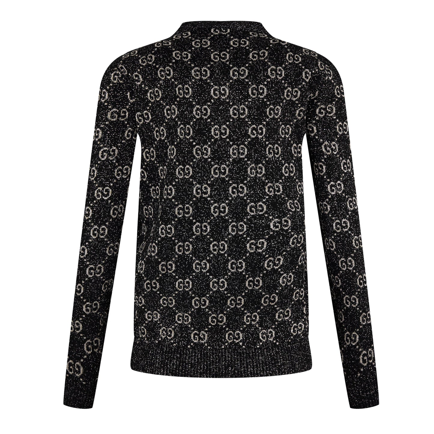 Gucci Women's GG Jacquard Cotton Lame Cardigan