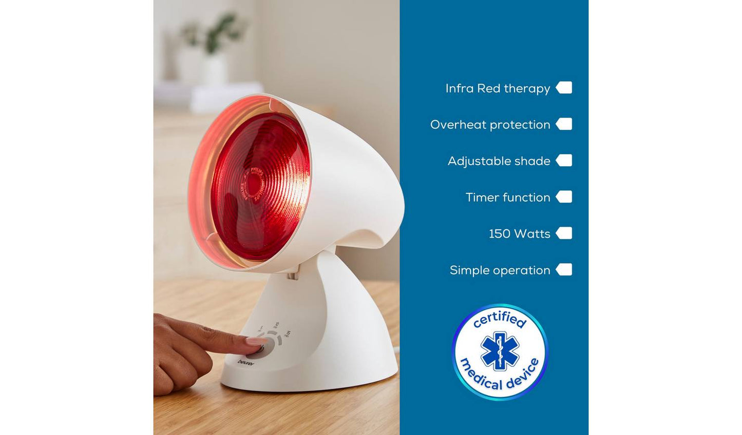 Beurer Infrared Heat IL35 Therapy Lamp - White