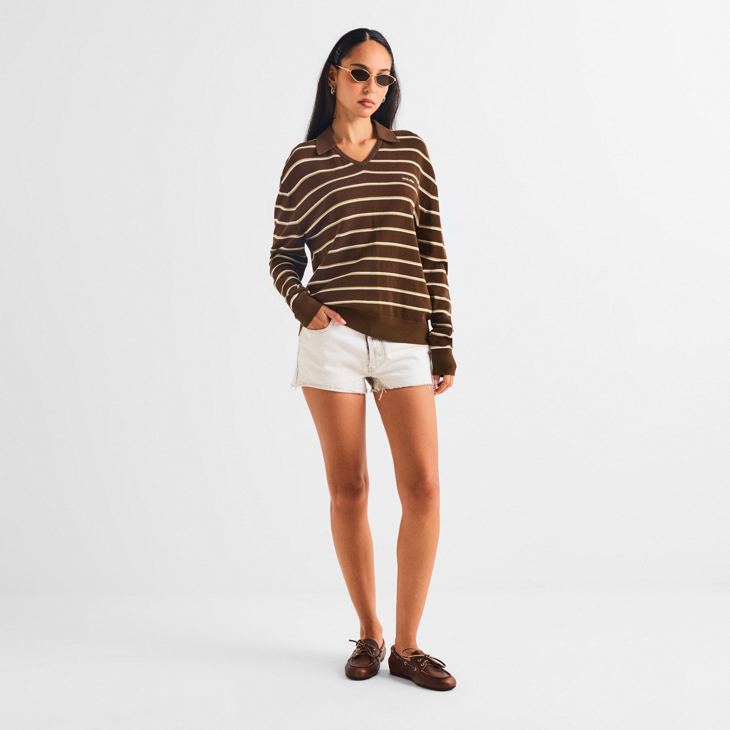 Miu Miu Women's Long Sleeve Polo Shirt