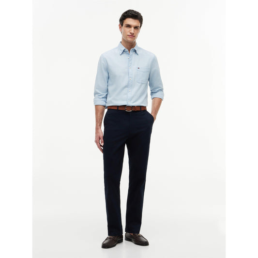 Tommy Hilfiger Men's Dover Essential Twill Cotton Mid-Rise Straight-Leg Trousers