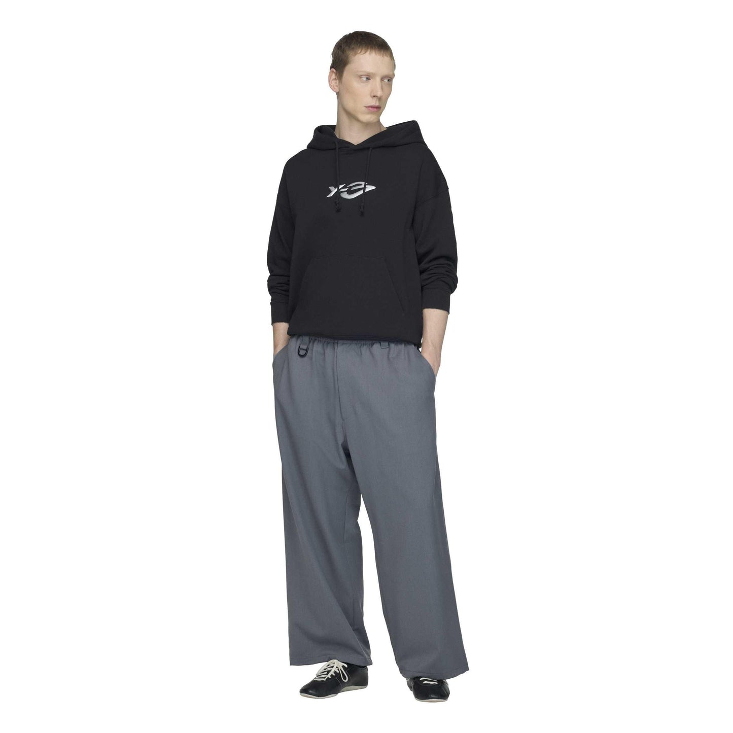 Y3 French Terry Liquid Logo Hoodie